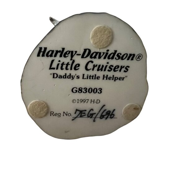 Vintage Harley Davidson Little Cruisers Daddy's Little Helper Figurine - Picture 5 of 6